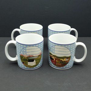 Sakura Warren Kimble America the Beautiful Mugs Farm Barn Country Americana Mugs